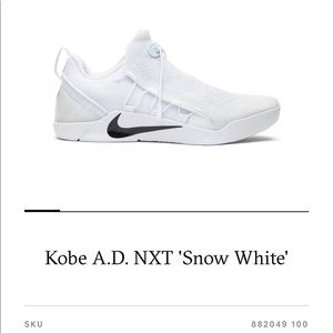Kobe Ad NXT Snow White